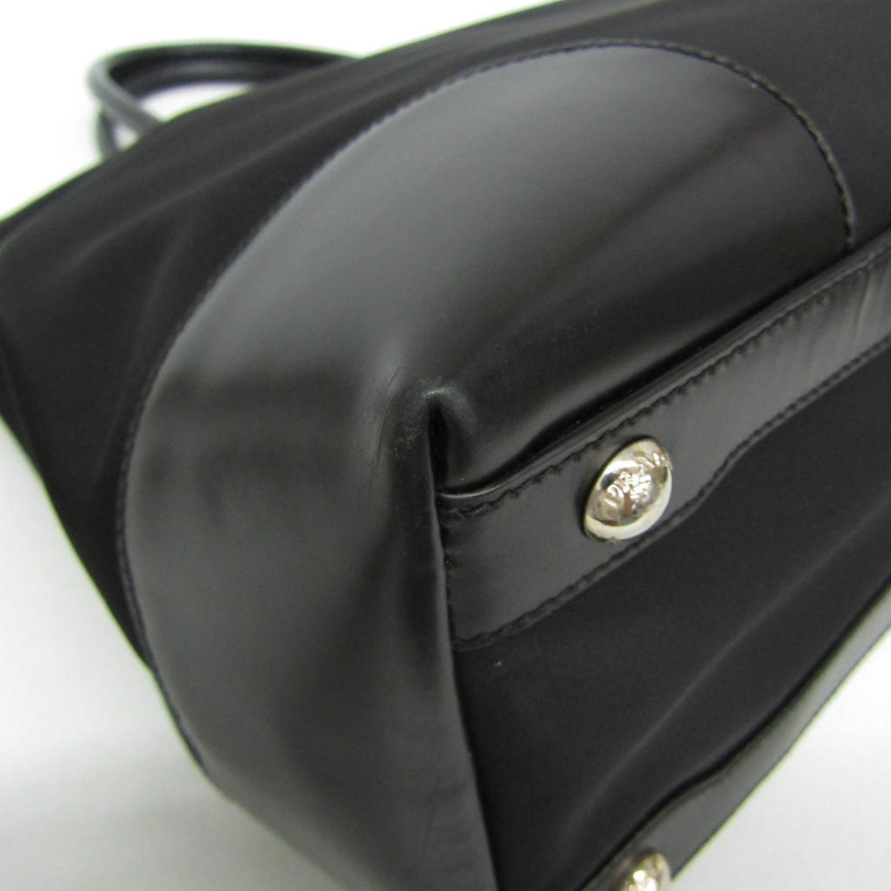 Prada Tessuto + Vitel BR3411 Women's Nylon,Leather Tote Bag Black - Picture 6 of 16